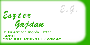 eszter gajdan business card