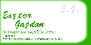 eszter gajdan business card